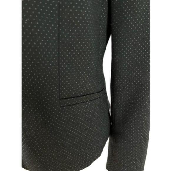 Talbots Navy Dot Wool Notched Collar Blazer Size 8 - Picture 5 of 9